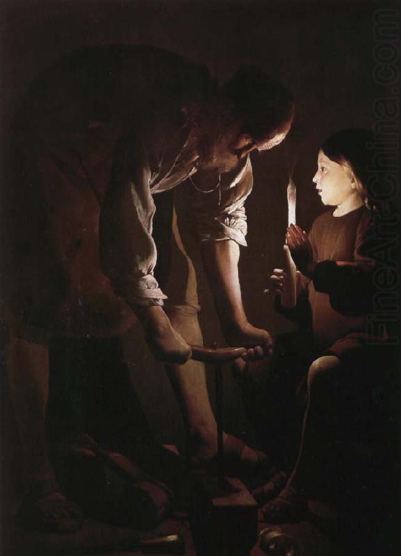 Georges de La Tour Carpenter Saint Joseph china oil painting image